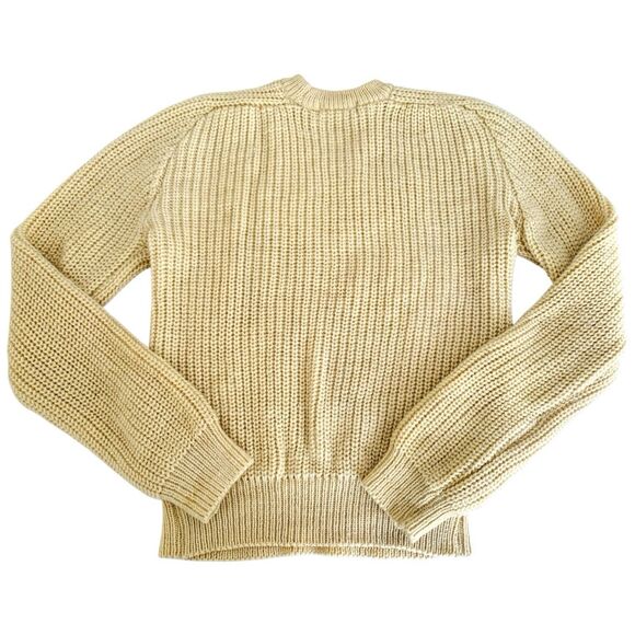 VTG Fisherman Sweater Men M Cream 100% Wool Chunky Cable Knit British Oarsman - Picture 2 of 8